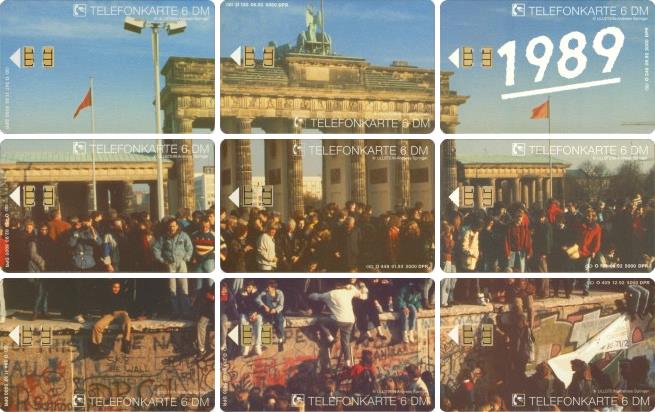 Telefonkarten-Puzzle Brandenburger Tor 1989